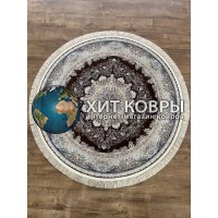 Иранский ковер Shahname 1200 402 Коричневый круг